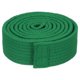 PATIKIL Taekwondo Colored Ranking Belt 1.5" x5.9Ft 1.8m, Polyester Martial Arts Judo Karate Belt for Coach Teaching Practice, Green