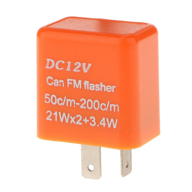 Lovoski 12V　2ピン　電子　バイク用　フラッシャーリレー　ハイフ　ラッシュ　防止　方向　指示　ライト　継電器