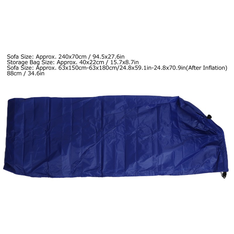 Foldable Air Sofa with Carrying Bag Inflatable Couch Sleepping Bed