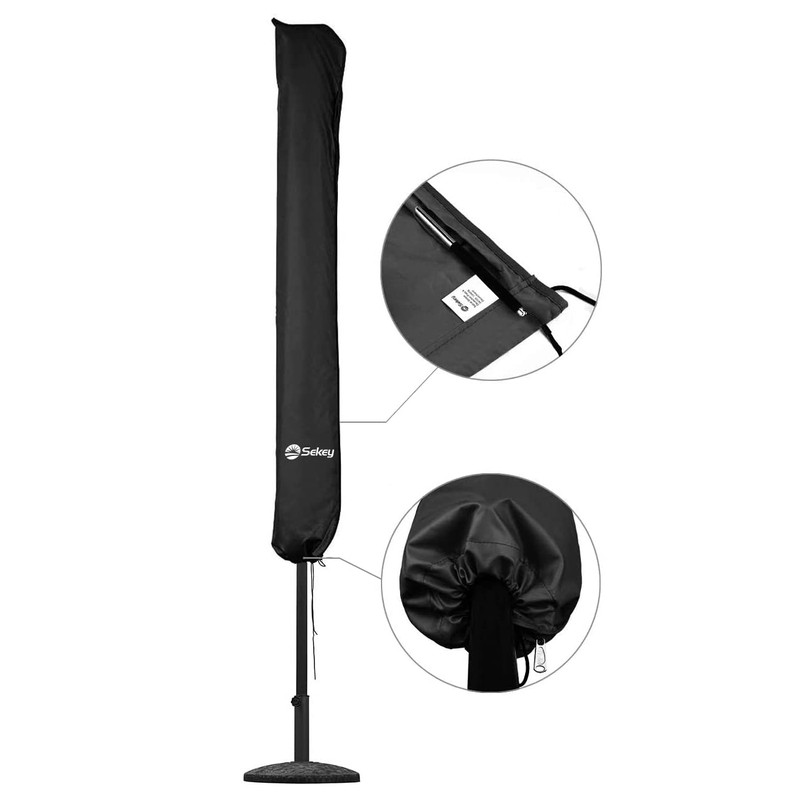 Sekey Sonnenschirm Schutzhülle mit Stab, Abdeckhauben für Ø 350cm /
