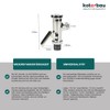 KOTARBAU® Toilet Flush Chrome 3/4 Inch Release Mechanical Tap Toilet