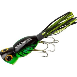 Arbogast Hula Popper 3/8 oz Fishing Lure - Fire Tiger