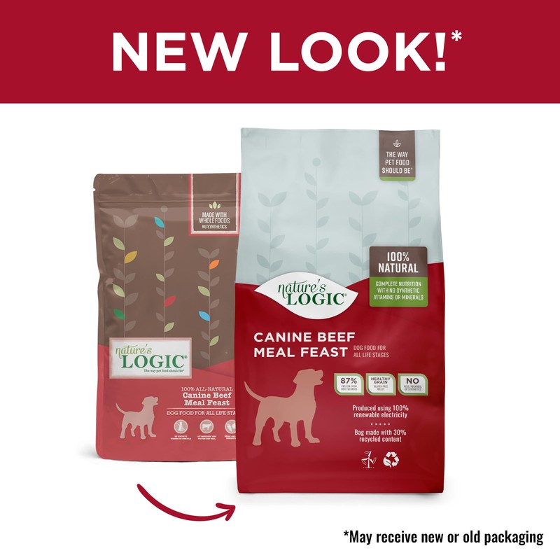 NATURE'S LOGIC Dry Dog Food - 100% Natural - No