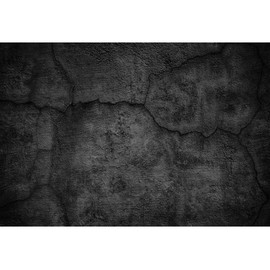 YongFoto 5x3ft Black Concrete Wall Photography Backdrop Abstract Cracked Rock Gray Stone Old Brick Background Tapestries Art for Home Bedroom Living Room Kids Adult Portraits Studio Props Banner