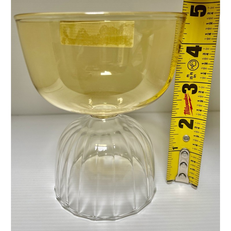 Threshold Cocktail Glass Yellow Sherbet Dessert Bowl Spring Mother's Day