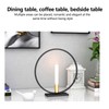 Simple Round Candle Holder Wrought Iron Home Candlestick for Dinner
