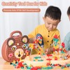 Construction Games with Toy Drill,Magic Montessori Play Toolbox Bear Toys