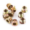 Hilitand 20 Pcs M8*17mm Zinc Alloy Furniture Hex Drive Nut,