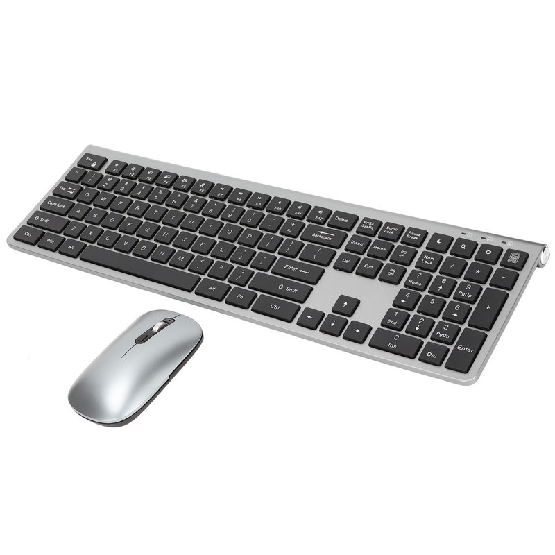 2.4G Wireless Keyboard and Mouse 108 Key Full Size Keyboard