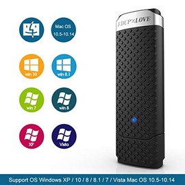 EDUP LOVE Adaptador WiFi USB 3.0 AC1300Mbps para PC, Adaptador de Red inalámbrico de Doble Banda 5GHz 2.4GHz para Mac OS 10.6-10.15, Windows 11/10/8.1/8/7/XP/Vista