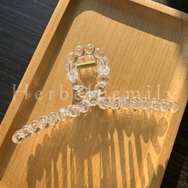 Herbeluemily Hair Claw Hair Clip, Hair Clip, Hair Accessories, Large, Clear, Clear