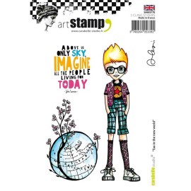 Art Stamp - Carabelle Rubber Stamp TAO IN THE NEW WORLD