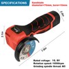 ZFULVO Cordless Brush Angle Grinder Kit, 19500rpm Mini Electric Angle