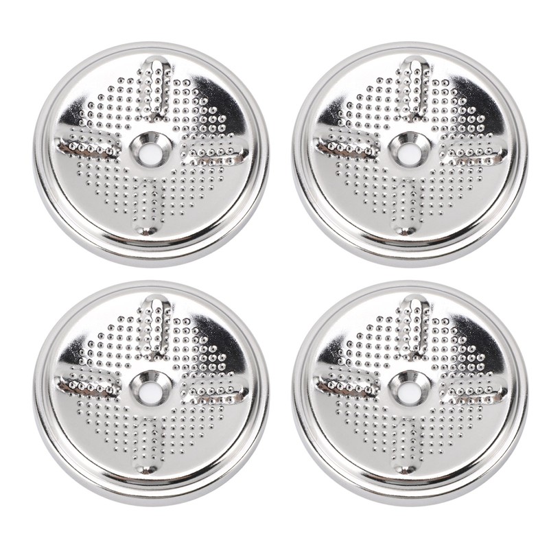 4pcs Coffee Filter Stainless Steel Reusable Filter Rust Resistant Effective