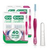 GUM Proxabrush Go-Betweens - Moderate, Interdental Brushes Between Teeth, Dental