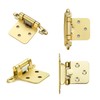 Home Expert 50 Pack (25 Pairs) Gold Cabinet Hinges for