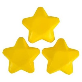 Yellow Star Stress Reliever Set of 3