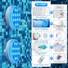 QOLNBY Pool Lights, Rechargeable Submersible LED Lights, IP68 Waterproof Underwater
