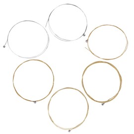 Guitar Strings Set, 6 Strings, Acoustic Guitar Strings Stainless Steel, Antioxidant & Rust Resistant, Easy to Use, String Instrument Accessories