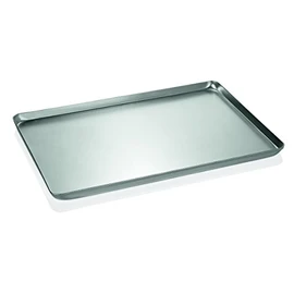 WAS 455 600 Aluminium Backblech/Ausstellblech, Gebeizt, Rand Umgelegt, Nahtlos Gezogen, 60cm Länge, 40cm Breite, 2cm Höhe