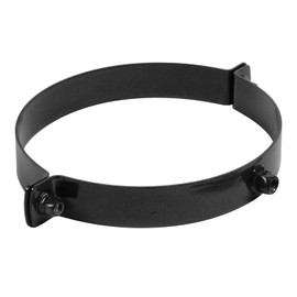raik Stove Pipe / Flue Pipe Clamp Wall Mounting Diameter 130 mm Sheet Steel Black ESH116-130-sw