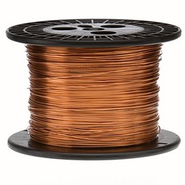 Bare Copper Wire, Buss Wire, 18 AWG, 1000' Length, 0.0403" Diameter, Natural