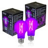 TITO 2 Pack E26 A19 Dimmable Filament LED Black Light