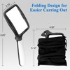 LH-Large Hand Magnifying Glass Handheld Folding Reading Magnifier 3X Magnification