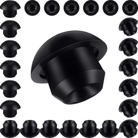 25 Pack 8mm Bottle/Floor Jack Oil Filler Plug Bung, Horizontal Jack Plugs Rubber Reservoir Oil Filler Plug, Horizontal Hydraulic Top Pressure Rod