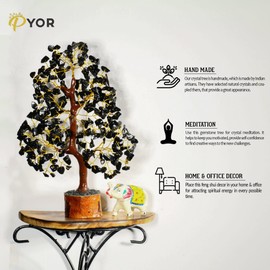 Black Tourmaline Stone, Crystal Tree, Crystal Tree Feng Shui, Black Tourmaline Crystals, Gem Trees, Positive Stones and Crystals, Tourmaline Quartz Crystal, Office Desk Decor, Crystal Gifts