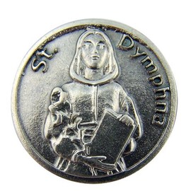 Religious Catholic Gift Saint St Dymphna Patron Mental Illness Pocket Token