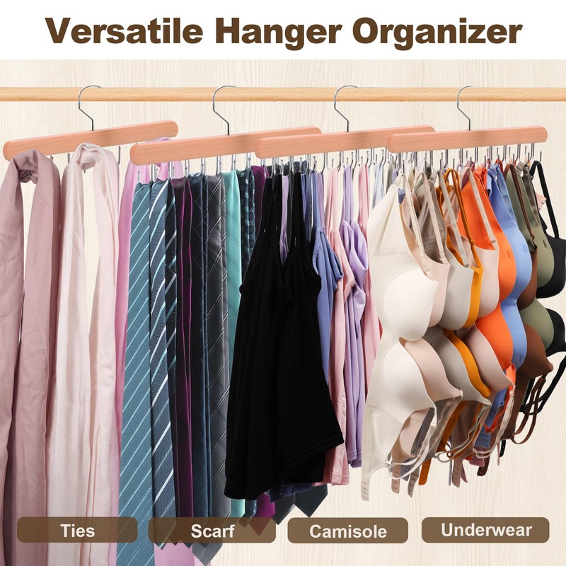 2 Pack Tank Top Hanger, 40 Hooks Large Capacity Bra