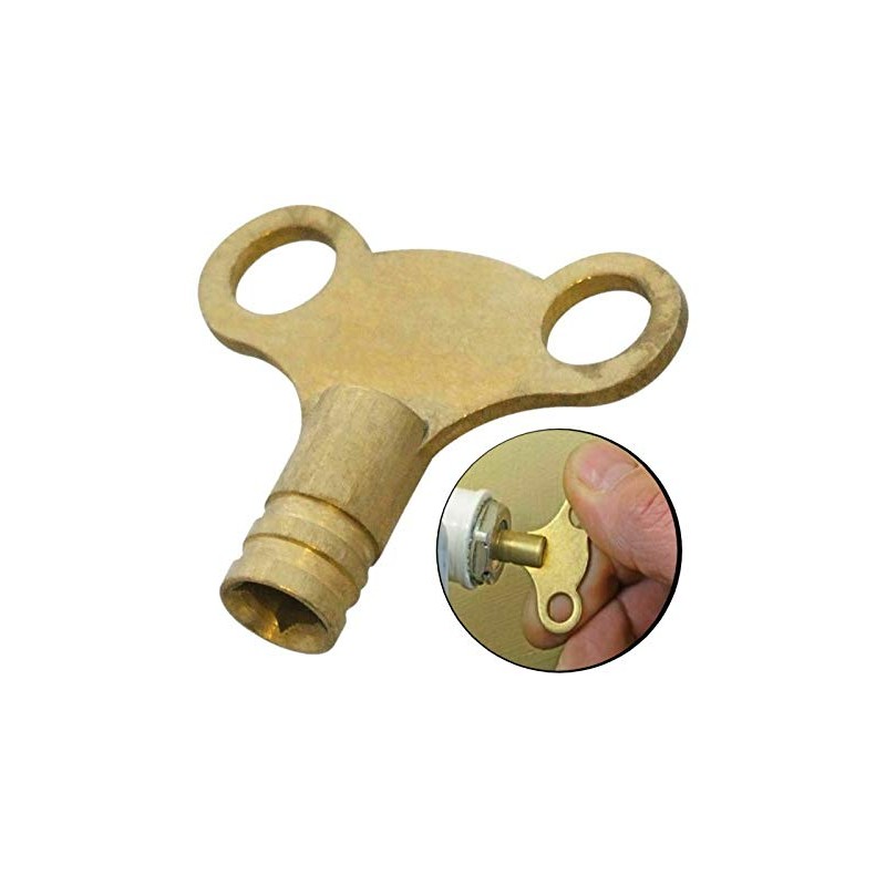 A1SONIC® Brass Radiator Bleed Key - Radiator Bleed Valve Key