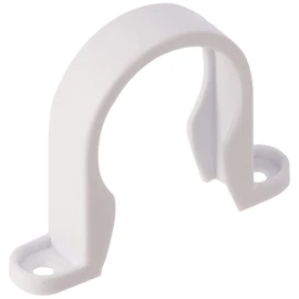 Merriway BH02880 (4 Pcs) Waste Compression and Push-Fit Fittings Pipe Clips, White 40mm - Pack of 4 Pieces