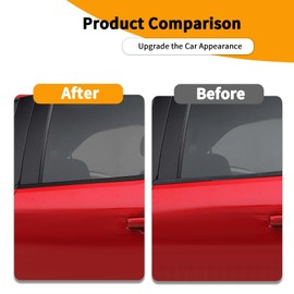 Hoolcar Lower Window Trim Cover Molding Window Bottom Outer Frame Strip Compatible with Ford F150 2021-2023, Exterior Accessories, Black