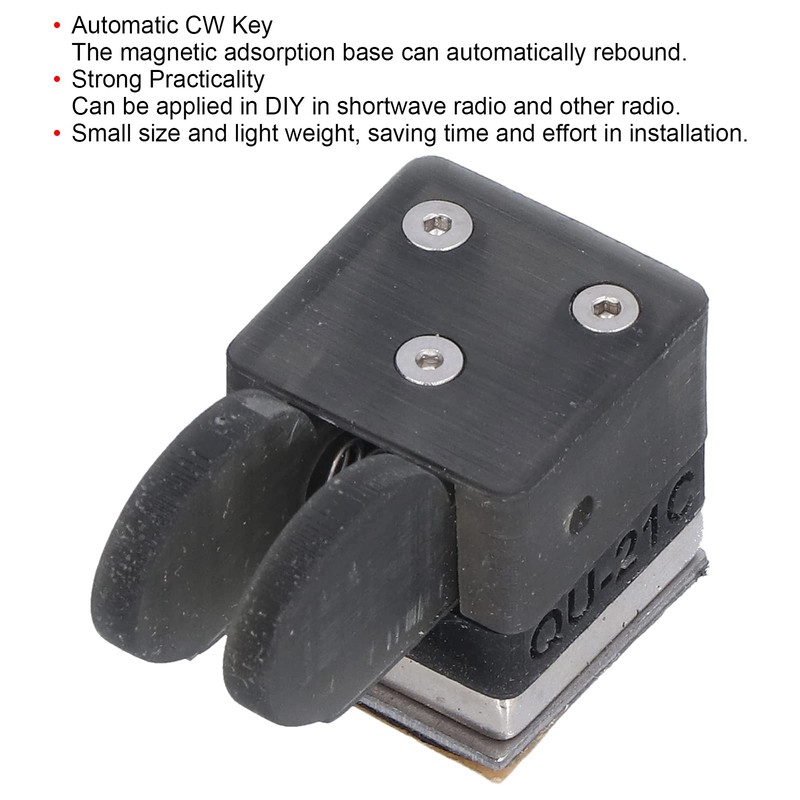 CW Key, Dual Paddle Magnetic Absorption Morse Keys for Shortwave
