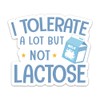 3PCs I Tolerate a Lot But Not Lactose Stickers, Funny