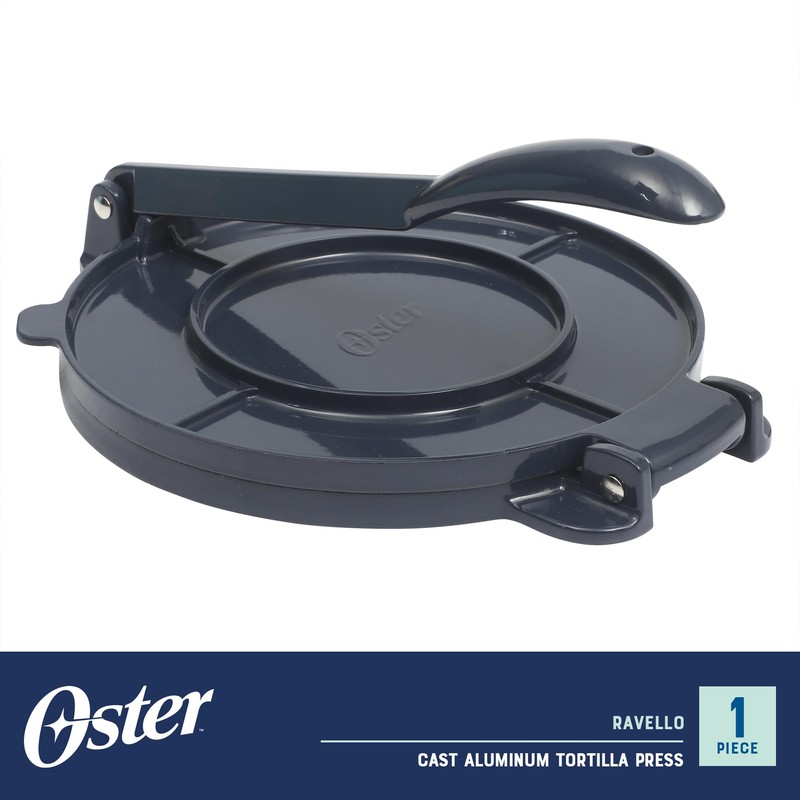 Oster Ravello 8 Inch Cast Aluminum Traditional Tortilla Press and