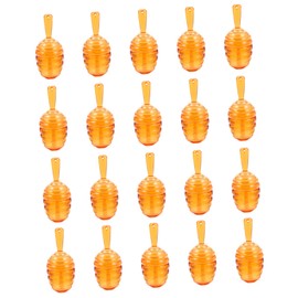 Ipetboom 20pcs Honeycomb Lip Gloss Tubes Creative Refillable Containers Lip Balm Dispensers for Travel Brown and Washable