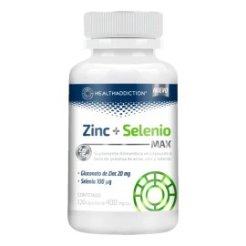 Suplemento En Cápsulas Healthaddiction Suplemento Alimenticio Zinc De Zinc  Selenio Max X 100g                                                        