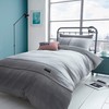Catherine Lansfield Denim Reversible Single Duvet Cover Set with Pillowcase