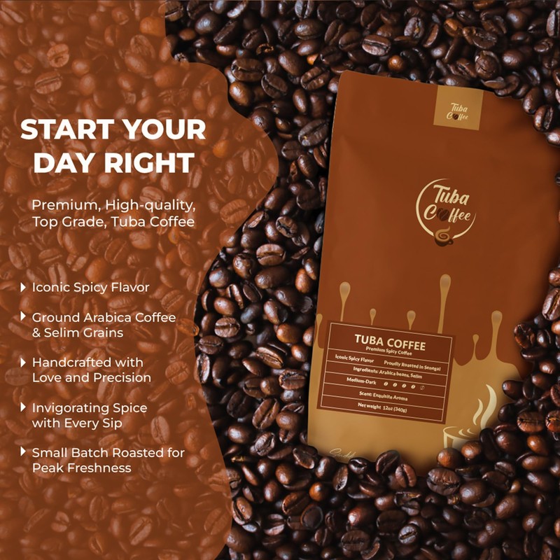 Tuba Coffee: Iconic Spicy Flavor | Proudly Roasted in Senegal