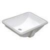 Ruvati 21 x 14 inch Undermount Bathroom Vanity Sink White