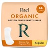 Rael Certified Organic Cotton Panty Liners, Regular - 2Pack/40 total