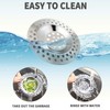 4 PCS Drain Hair Catcher Stainless Steel Kitchen Sink Strainer