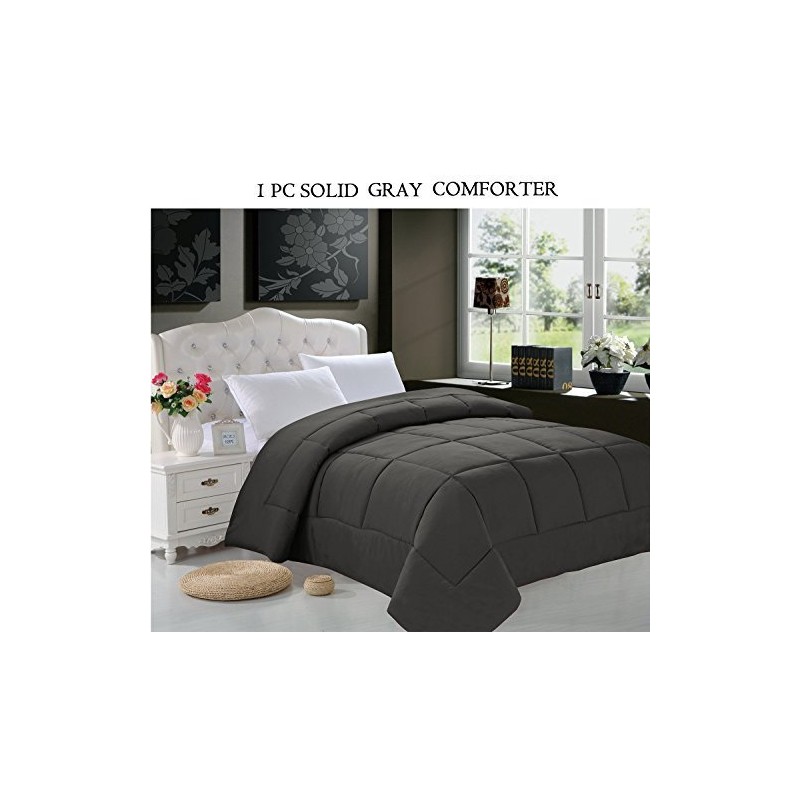 Elegant Comfort Luxurious Super Soft Goose Down Alternative Double-Fill Comforter