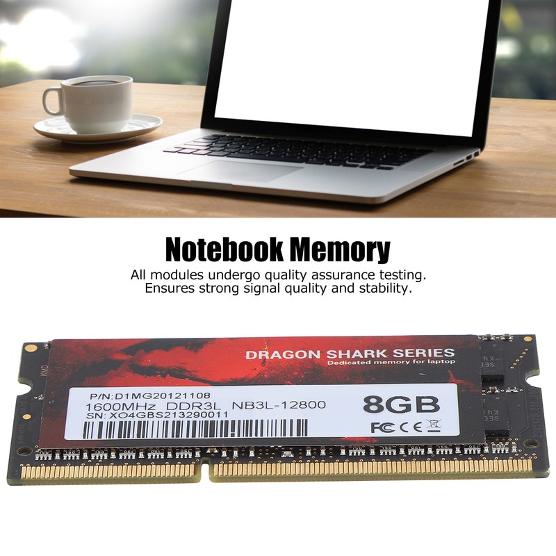 DDR3L RAM Slim Aluminum High Performance DDR3L‑1600MHz NB3L‑12800 Notebook Memory8GB