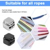 Gosknor 12pcs Heavy Duty Cord Locks, Double Hole Metal Press