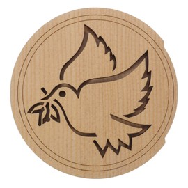 Happyyami Maple Soundhole Cover for Guitar Feedback Buffer Block with Bird Pattern Easy Install for Acoustic Guitars Reduces Unwanted Noise and Protects Sound Hole