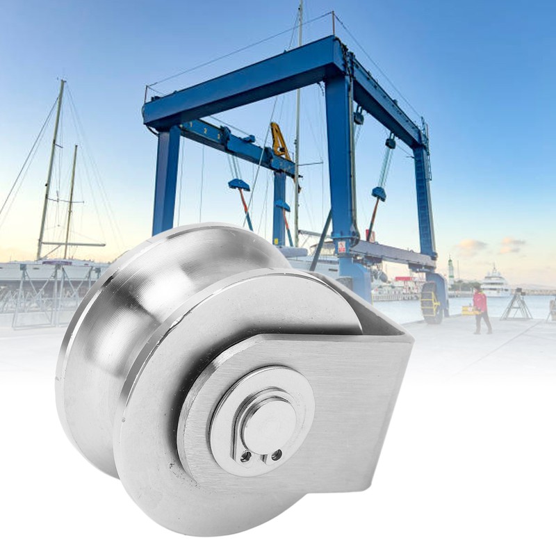 U Type Groove Wheel Stainless Steel Track Pulley for Sliding